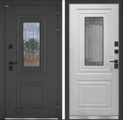 Дверь Верса с окном и решеткой (терморазрыв)